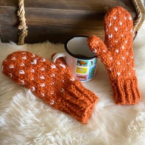 handmade knitted hats, neck warmers and mittens